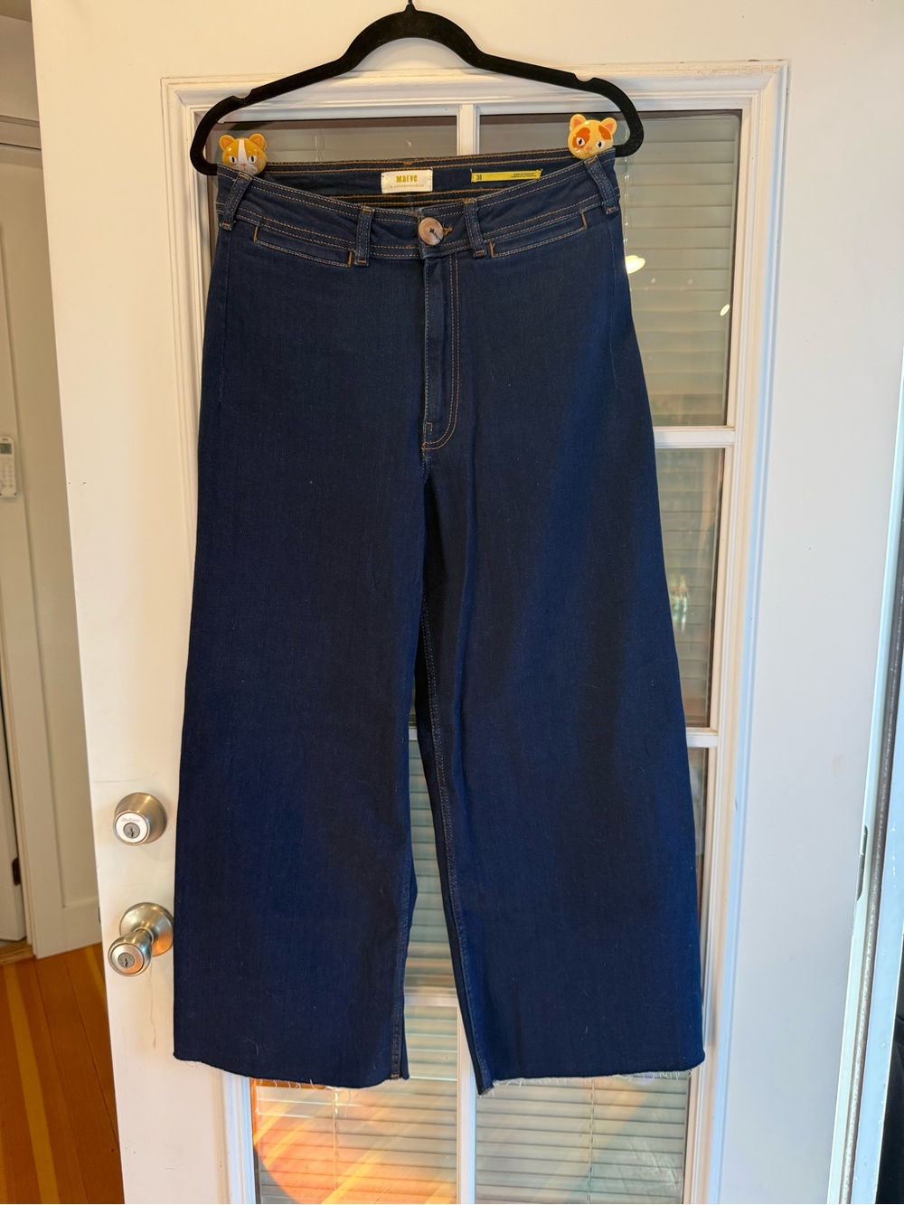 Anthropologie’s Maeve | Dark Indigo Wide Leg Jeans